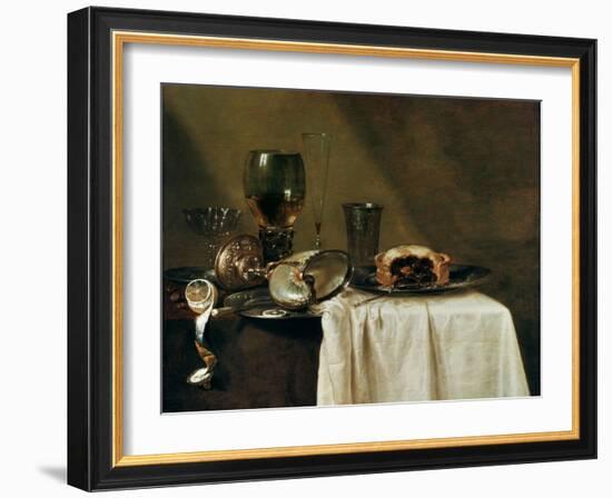 The Blackcurrant Tart, 1635-Willem Claesz. Heda-Framed Giclee Print