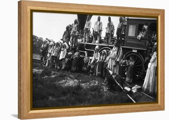 The Blackfeet Idians with the Willam Crooks-null-Framed Premier Image Canvas