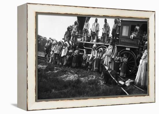 The Blackfeet Idians with the Willam Crooks-null-Framed Premier Image Canvas