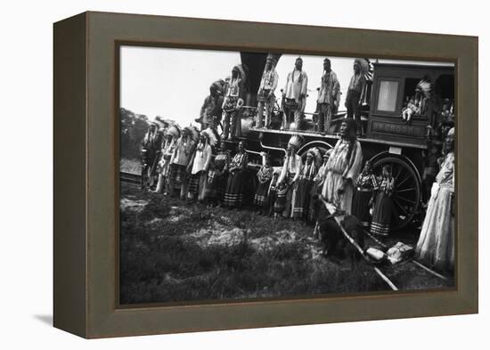 The Blackfeet Idians with the Willam Crooks-null-Framed Premier Image Canvas