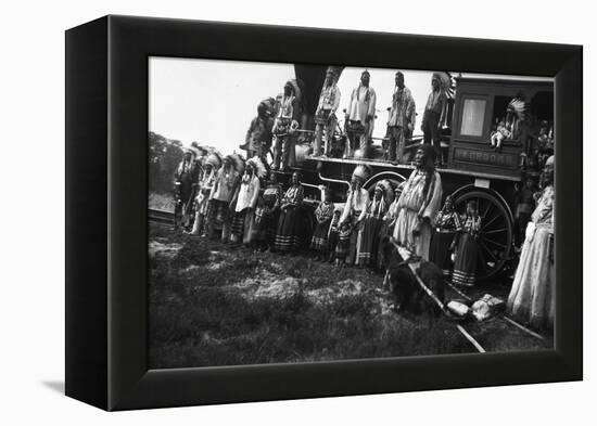 The Blackfeet Idians with the Willam Crooks-null-Framed Premier Image Canvas