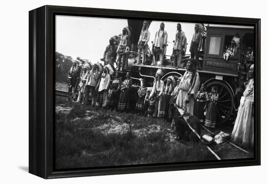 The Blackfeet Idians with the Willam Crooks-null-Framed Premier Image Canvas