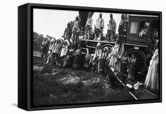 The Blackfeet Idians with the Willam Crooks-null-Framed Premier Image Canvas