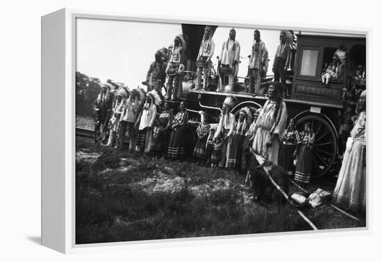 The Blackfeet Idians with the Willam Crooks-null-Framed Premier Image Canvas