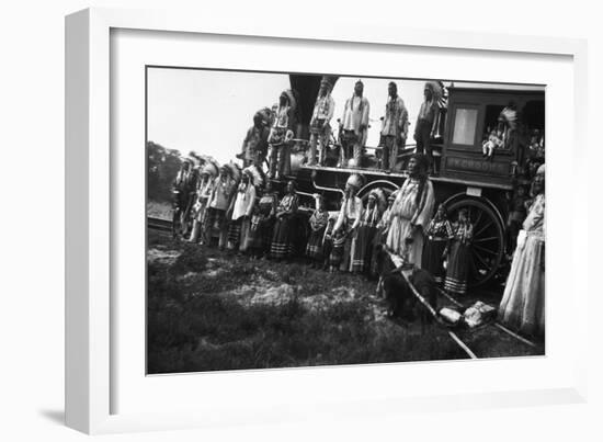 The Blackfeet Idians with the Willam Crooks-null-Framed Photographic Print