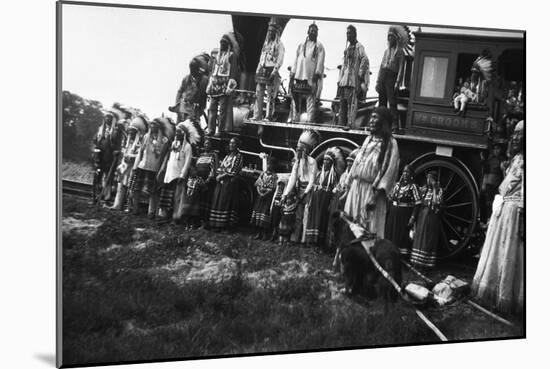 The Blackfeet Idians with the Willam Crooks-null-Mounted Photographic Print