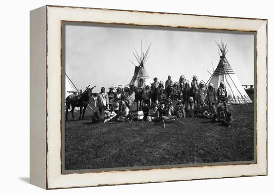 The Blackfeet Indians-null-Framed Premier Image Canvas
