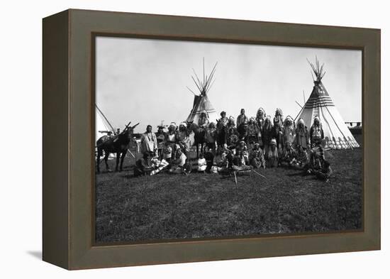 The Blackfeet Indians-null-Framed Premier Image Canvas