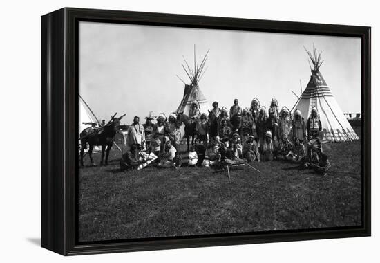 The Blackfeet Indians-null-Framed Premier Image Canvas