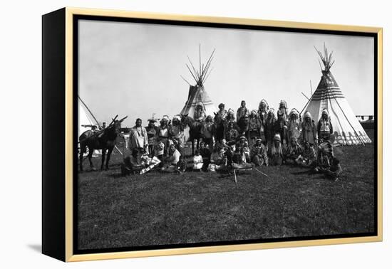 The Blackfeet Indians-null-Framed Premier Image Canvas