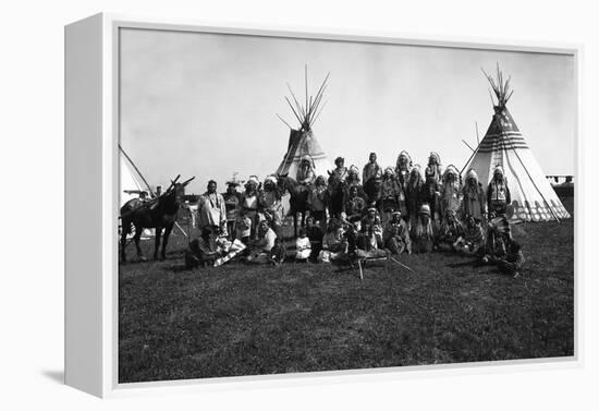 The Blackfeet Indians-null-Framed Premier Image Canvas