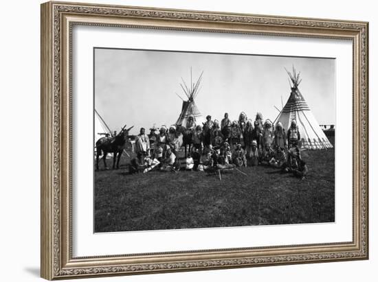 The Blackfeet Indians-null-Framed Photographic Print