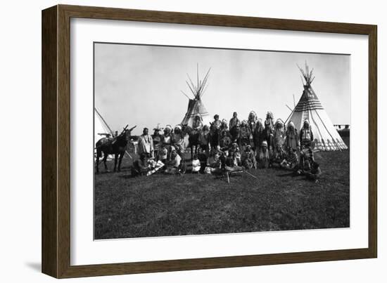 The Blackfeet Indians-null-Framed Photographic Print