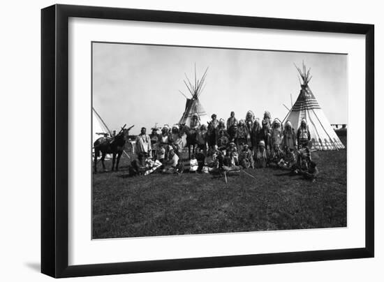 The Blackfeet Indians-null-Framed Photographic Print