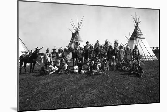 The Blackfeet Indians-null-Mounted Photographic Print