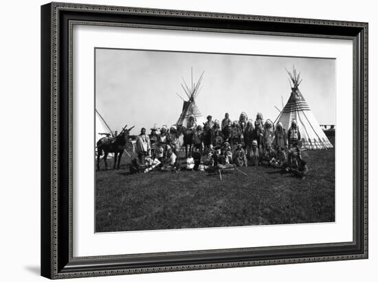 The Blackfeet Indians-null-Framed Photographic Print