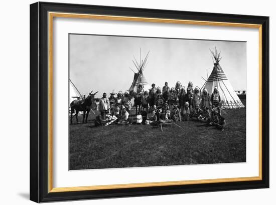 The Blackfeet Indians-null-Framed Photographic Print