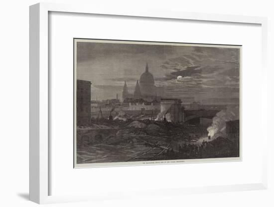 The Blackfriars Bridge End of the Thames Embankment-null-Framed Giclee Print