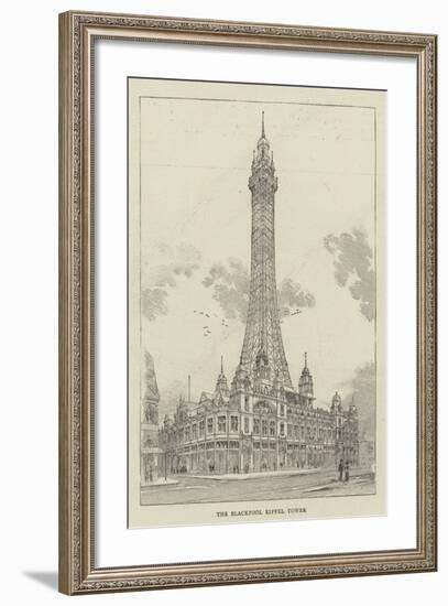 The Blackpool Eiffel Tower-null-Framed Giclee Print