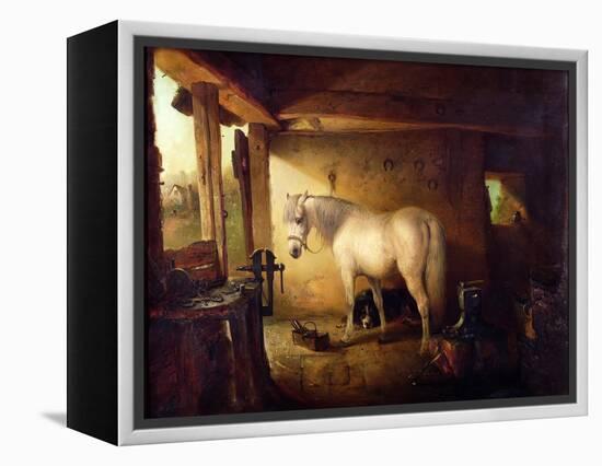 The Blacksmith's Shop-Edward Robert Smythe-Framed Premier Image Canvas