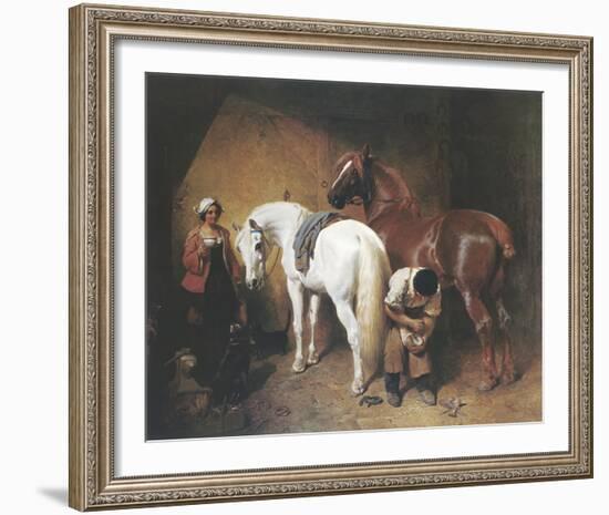 The Blacksmith Shop-J^F^ Herring Senior-Framed Giclee Print