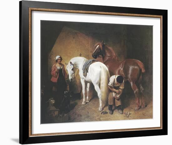 The Blacksmith Shop-J^F^ Herring Senior-Framed Giclee Print