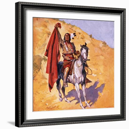 The Blanket Indian-Stanley L Wood-Framed Giclee Print