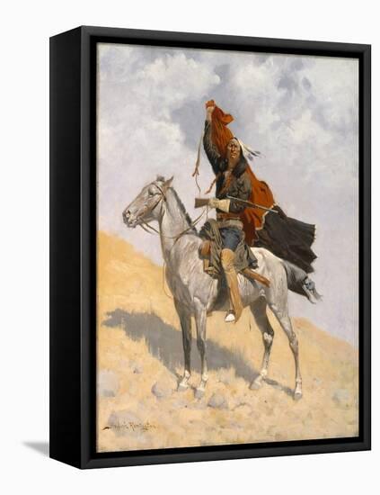 The Blanket Signal, C.1896 (Oil on Canvas)-Frederic Remington-Framed Premier Image Canvas