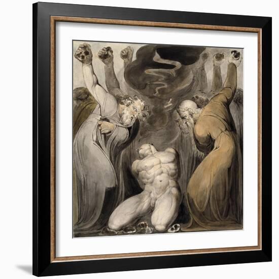 The Blasphemer-William Blake-Framed Giclee Print