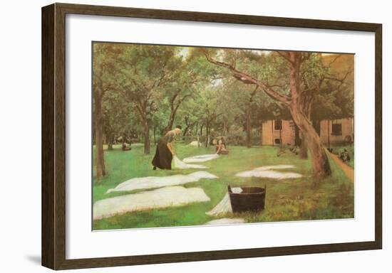 The Bleaching-Ground-Max Liebermann-Framed Art Print