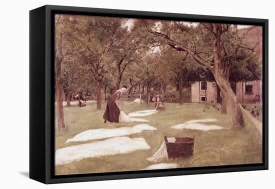 The Bleaching Ground-Max Liebermann-Framed Premier Image Canvas