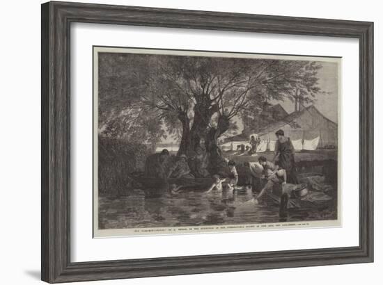 The Bleaching-Ground-Auguste Joseph Herlin-Framed Giclee Print