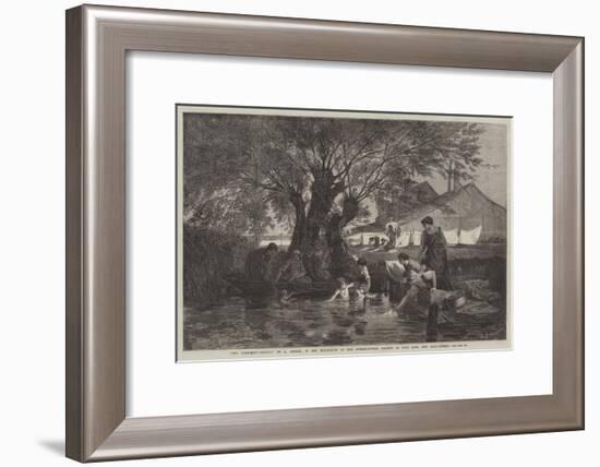 The Bleaching-Ground-Auguste Joseph Herlin-Framed Giclee Print