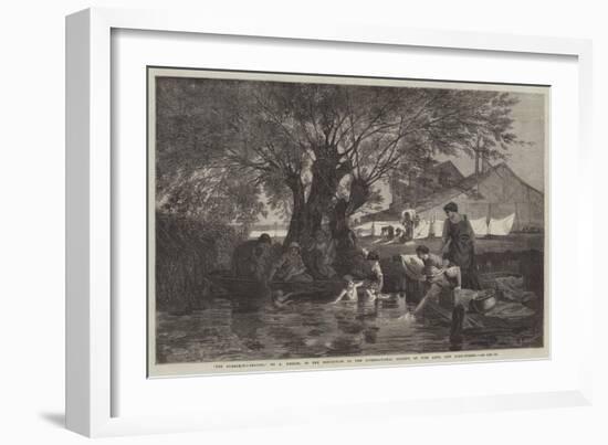 The Bleaching-Ground-Auguste Joseph Herlin-Framed Giclee Print