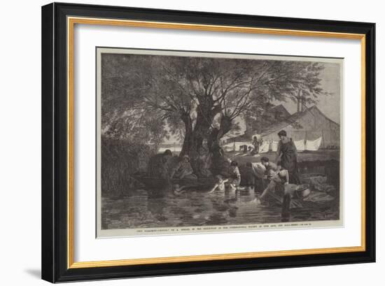 The Bleaching-Ground-Auguste Joseph Herlin-Framed Giclee Print