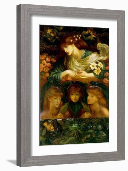 The Blessed Damozel-Dante Gabriel Rossetti-Framed Art Print