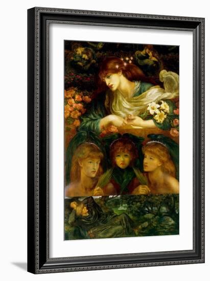 The Blessed Damozel-Dante Gabriel Rossetti-Framed Art Print