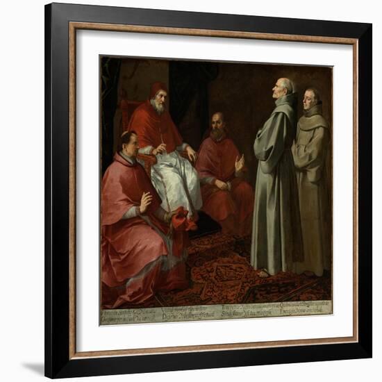 The Blessed Giles Before Pope Gregory IX, c.1645-1646-Bartolome Esteban Murillo-Framed Giclee Print