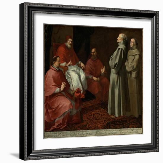 The Blessed Giles Before Pope Gregory IX, c.1645-1646-Bartolome Esteban Murillo-Framed Giclee Print