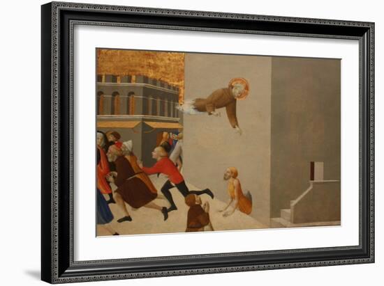 The Blessed Ranieri Frees the Poors from a Florentine Jail-Sassetta-Framed Giclee Print