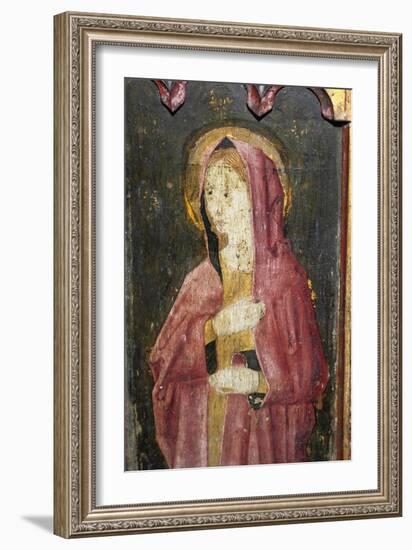The Blessed Virgin, Detail of the Rood Screen, Church of St. Helen, Gateley, Norfolk, Uk-null-Framed Giclee Print