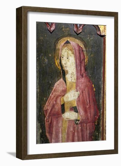 The Blessed Virgin, Detail of the Rood Screen, Church of St. Helen, Gateley, Norfolk, Uk-null-Framed Giclee Print