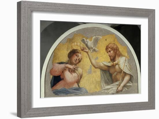 The Blessed Virgin Mary Crowned-Correggio-Framed Giclee Print