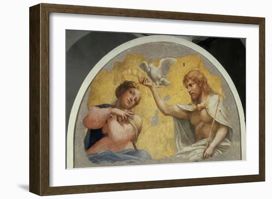 The Blessed Virgin Mary Crowned-Correggio-Framed Giclee Print