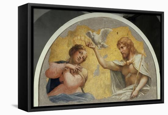 The Blessed Virgin Mary Crowned-Correggio-Framed Premier Image Canvas