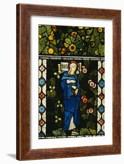 The Blessed Virgin Mary, for the East Window of St. Martin's Church, Brampton, Cumbria-Edward Burne-Jones-Framed Giclee Print