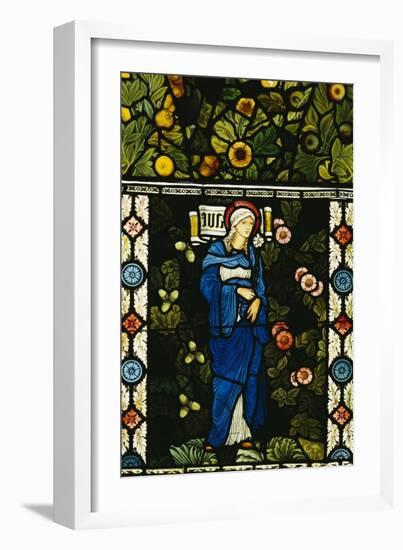 The Blessed Virgin Mary, for the East Window of St. Martin's Church, Brampton, Cumbria-Edward Burne-Jones-Framed Giclee Print