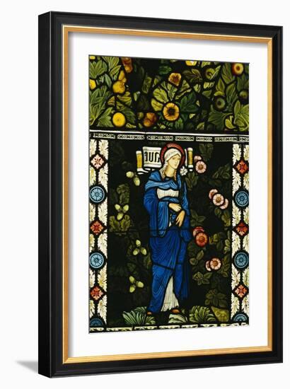 The Blessed Virgin Mary, for the East Window of St. Martin's Church, Brampton, Cumbria-Edward Burne-Jones-Framed Giclee Print
