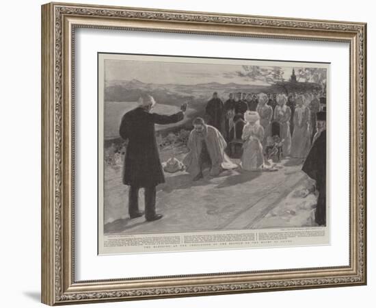 The Blessing at the Conclusion of the Service on the Mount of Olives-William Hatherell-Framed Giclee Print