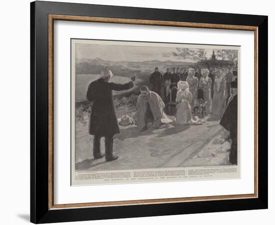 The Blessing at the Conclusion of the Service on the Mount of Olives-William Hatherell-Framed Giclee Print